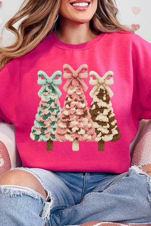 Faux Yarn Coquette Trio Heavy Blend Crew Sweatshirt - Wholesale Accessory Market