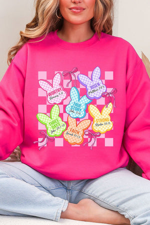Little Bunnies, Big Faith Heavy Blend Crew Sweatshirt - Wholesale Accessory Market