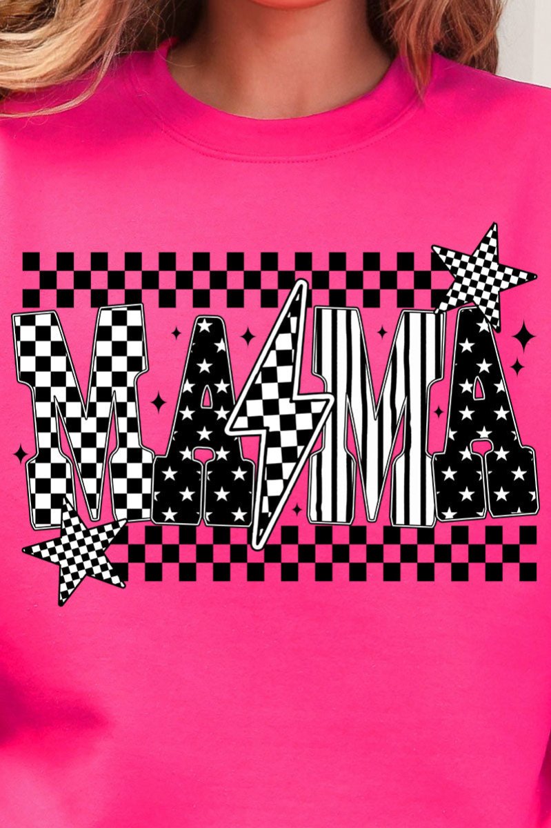 Mama Check It Out Heavy Blend Crew Sweatshirt - Wholesale Accessory Market