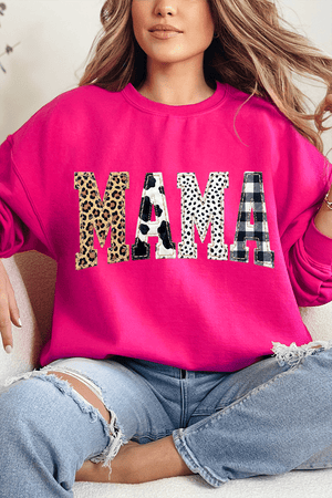Pattern Play Mama Heavy Blend Crew Sweatshirt - Wholesale Accessory Market