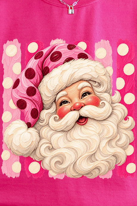 Pink Dot Jolly Santa Heavy Blend Crew Sweatshirt - Wholesale Accessory Market