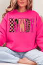 Pink Heat Howdy Heavy Blend Crew Sweatshirt - Wholesale Accessory Market