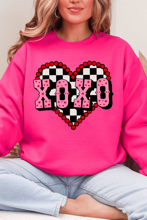Rockabilly XOXO Heavy Blend Crew Sweatshirt - Wholesale Accessory Market