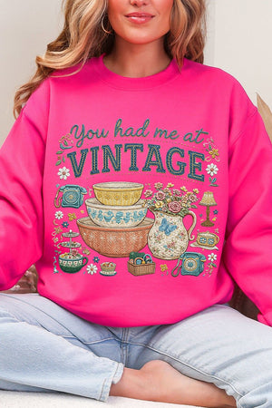 Vintage Threaded Treasures Heavy Blend Crew Sweatshirt - Wholesale Accessory Market