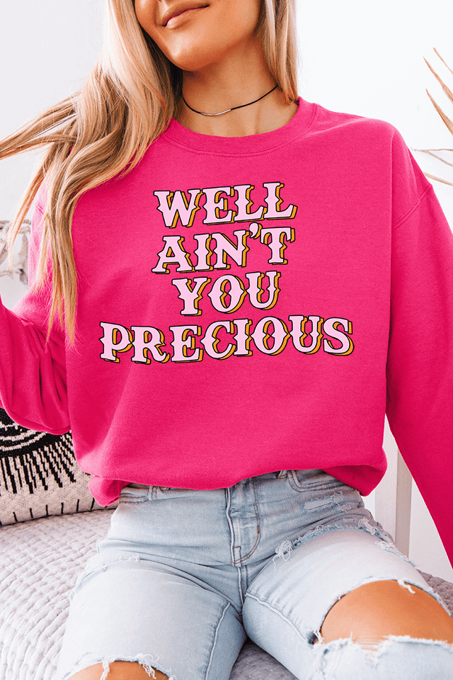 Well Ain't You Precious Heavy Blend Crew Sweatshirt - Wholesale Accessory Market
