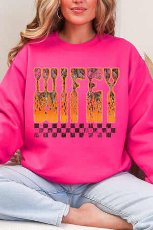 Wildfire Wifey Heavy Blend Crew Sweatshirt - Wholesale Accessory Market
