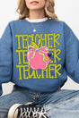 Apple For The Teacher Heavy Blend Crew Sweatshirt - Wholesale Accessory Market