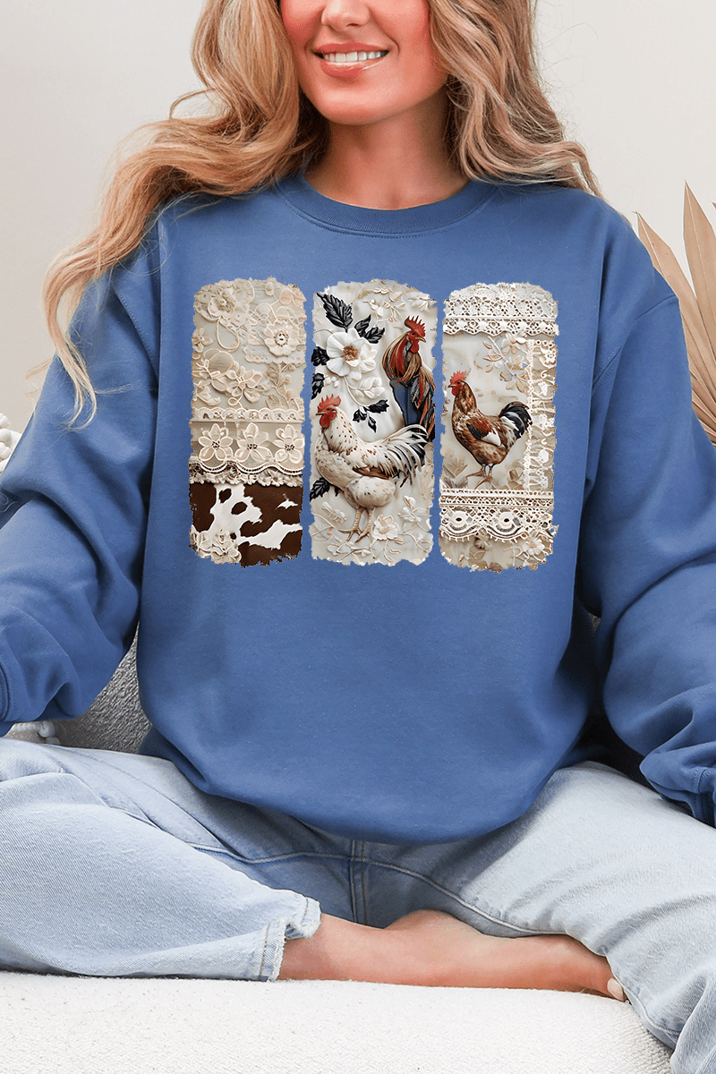 Chic 'n Lace Heavy Blend Crew Sweatshirt - Wholesale Accessory Market