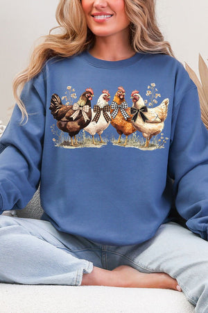 Coquette Chickens Heavy Blend Crew Sweatshirt - Wholesale Accessory Market