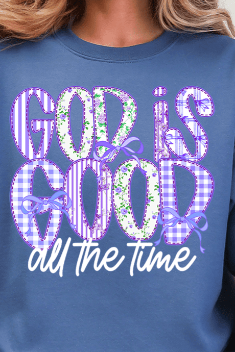 Coquette God Is Good Heavy Blend Crew Sweatshirt - Wholesale Accessory Market
