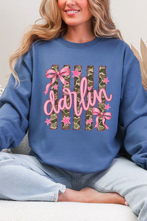 Pink Southern Darlin Heavy Blend Crew Sweatshirt - Wholesale Accessory Market
