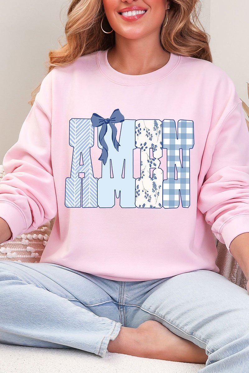 Sunday Blue Amen Heavy Blend Crew Sweatshirt - Wholesale Accessory Market