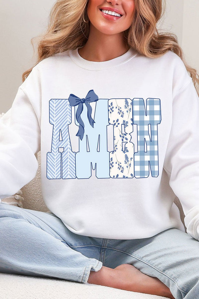 Sunday Blue Amen Heavy Blend Crew Sweatshirt - Wholesale Accessory Market