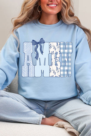 Sunday Blue Amen Heavy Blend Crew Sweatshirt - Wholesale Accessory Market