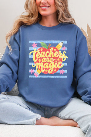 Teachers Are Magic Sketch Heavy Blend Crew Sweatshirt - Wholesale Accessory Market