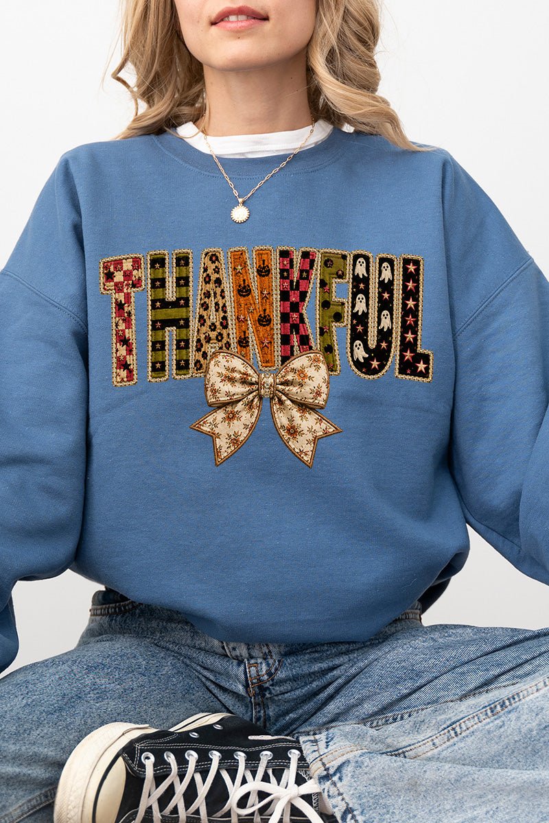 Thankful Fall Spirit Heavy Blend Crew Sweatshirt - Wholesale Accessory Market