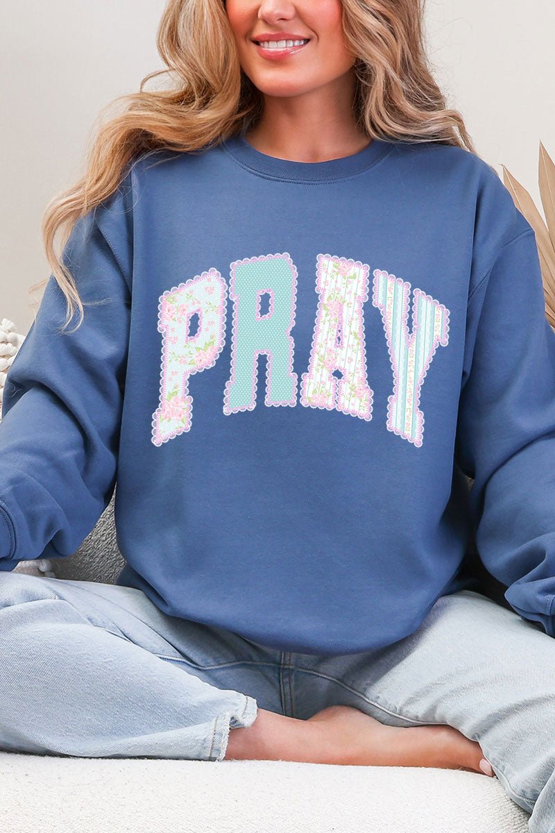 Timeless Pray Heavy Blend Crew Sweatshirt - Wholesale Accessory Market