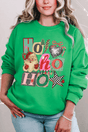 Ho Ho Retro Christmas Heavy Blend Crew Sweatshirt - Wholesale Accessory Market