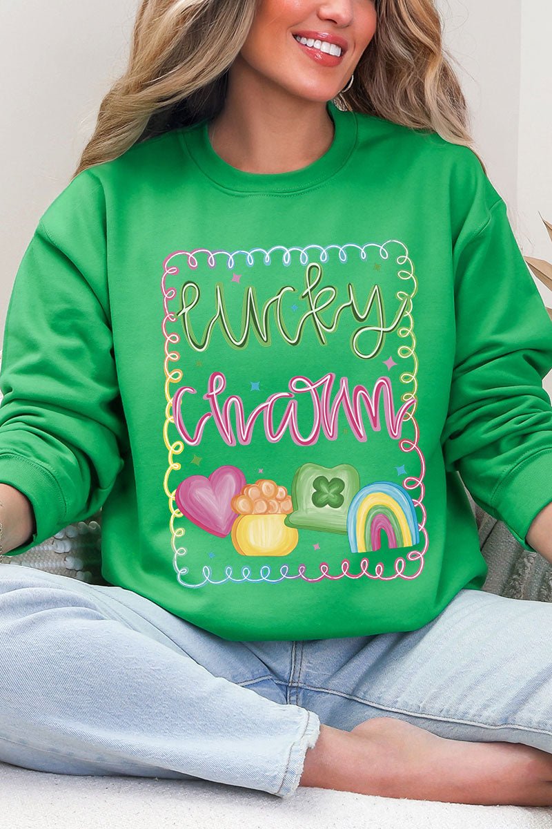 Lucky And Cute Heavy Blend Crew Sweatshirt - Wholesale Accessory Market