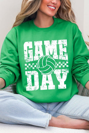 Retro Volleyball Game Day Heavy Blend Crew Sweatshirt - Wholesale Accessory Market