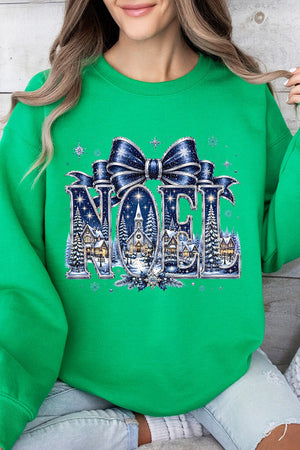Starlit Noel Village Heavy Blend Crew Sweatshirt - Wholesale Accessory Market