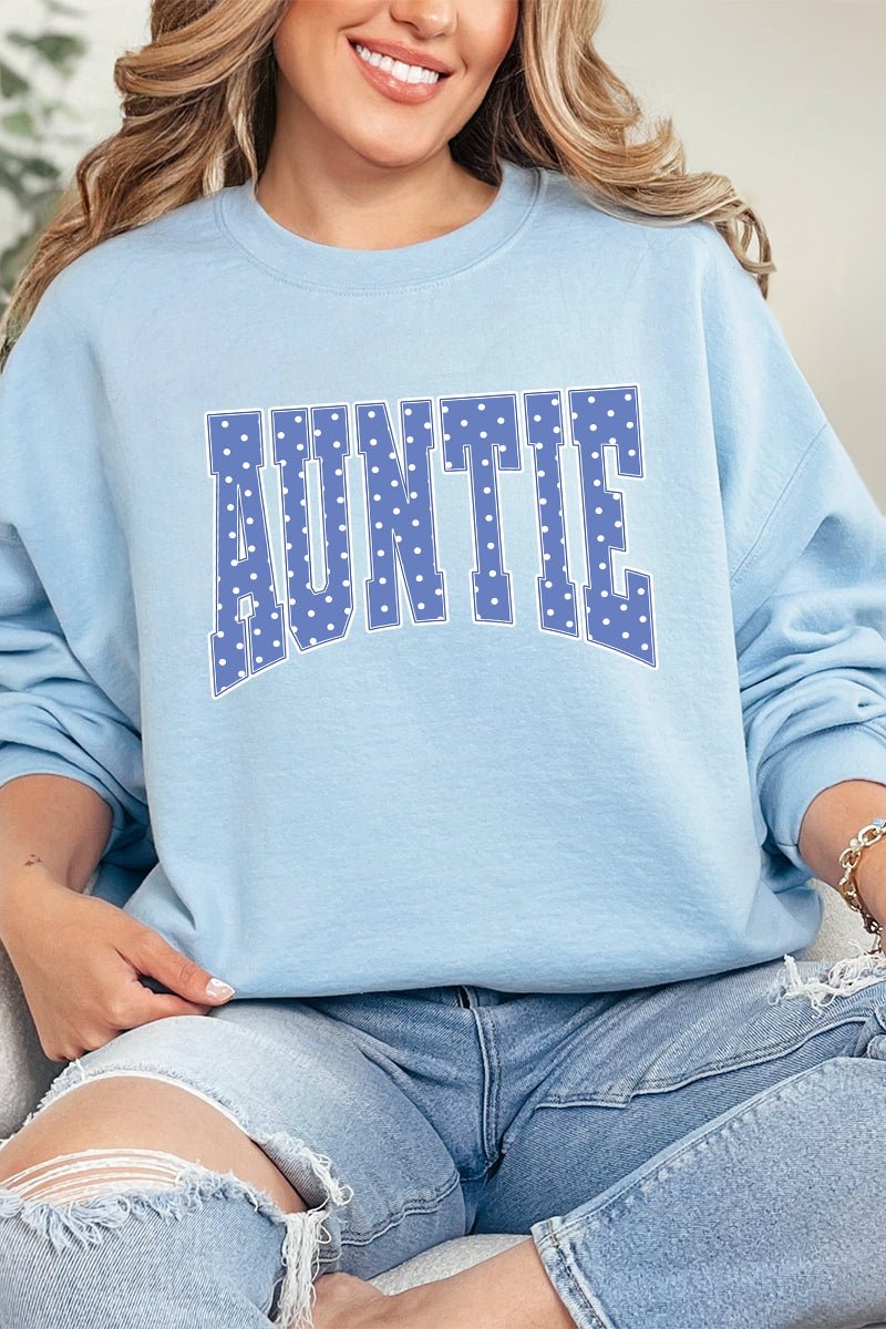 Blue Dot Auntie Heavy Blend Crew Sweatshirt - Wholesale Accessory Market