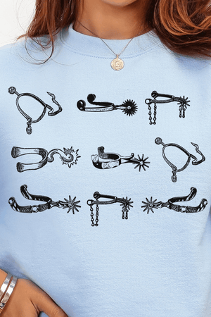 Boot Spurs Heavy Blend Crew Sweatshirt - Wholesale Accessory Market