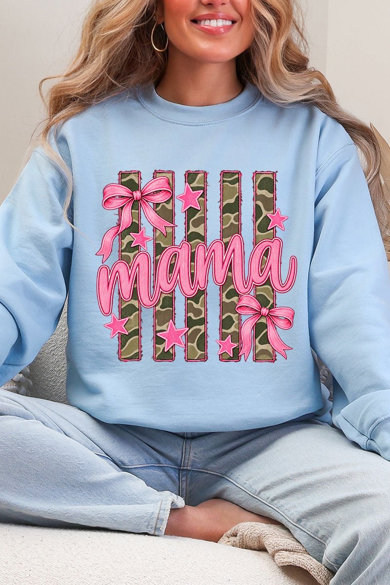 Camo Cutie Mama Heavy Blend Crew Sweatshirt - Wholesale Accessory Market