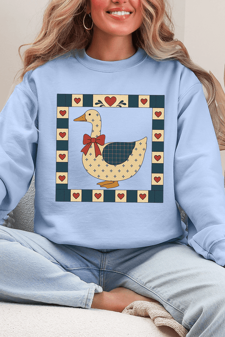 Farmhouse Folk Goose Ecosmart Crewneck Sweatshirt - Wholesale Accessory Market