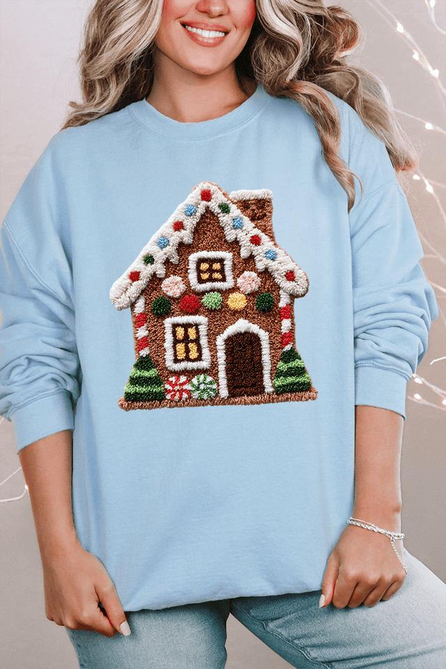 Faux Yarn Merry Manor Heavy Blend Crew Sweatshirt - Wholesale Accessory Market