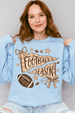 Football Season Doodle Heavy Blend Crew Sweatshirt - Wholesale Accessory Market