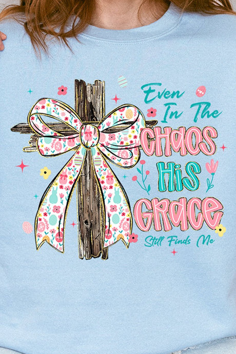 In The Chaos Coquette Cross Heavy Blend Crew Sweatshirt - Wholesale Accessory Market