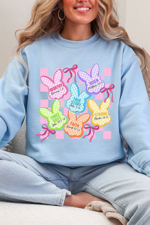 Little Bunnies, Big Faith Heavy Blend Crew Sweatshirt - Wholesale Accessory Market