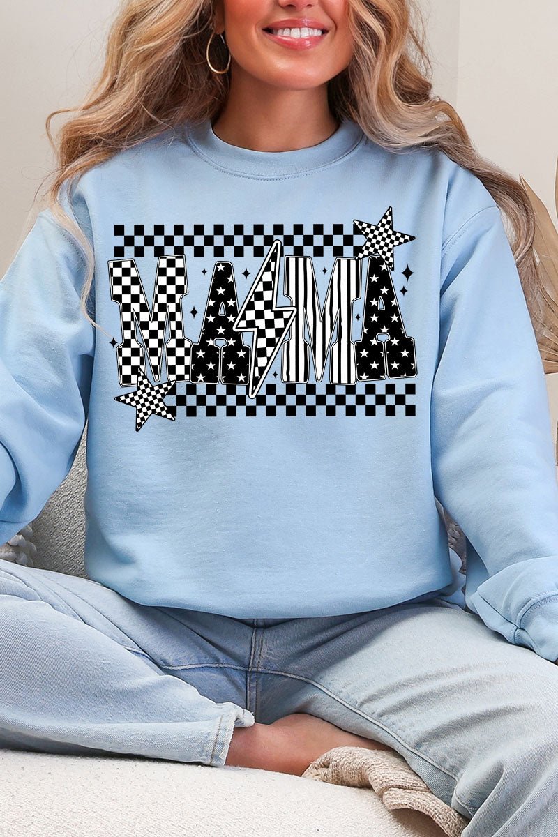Mama Check It Out Heavy Blend Crew Sweatshirt - Wholesale Accessory Market