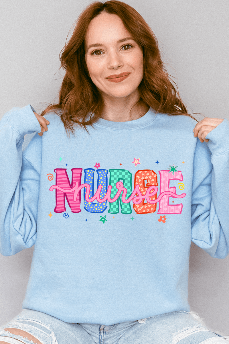 Nurse Energy Heavy Blend Crew Sweatshirt - Wholesale Accessory Market