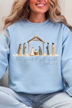 Precious Greatest Gift Of All Heavy Blend Crew Sweatshirt - Wholesale Accessory Market
