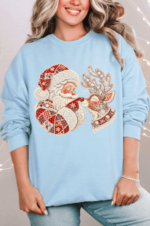Santa's Christmas Boop Heavy Blend Crew Sweatshirt - Wholesale Accessory Market