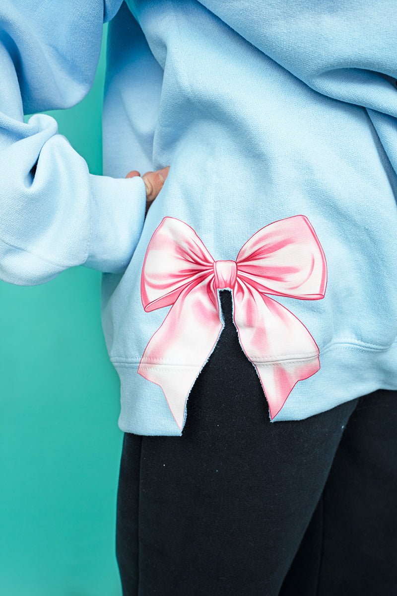 Side Bows Heartfelt Goose Heavy - weight Crew Sweatshirt - Wholesale Accessory Market