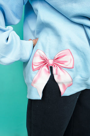 Side Bows Heartfelt Goose Heavy - weight Crew Sweatshirt - Wholesale Accessory Market