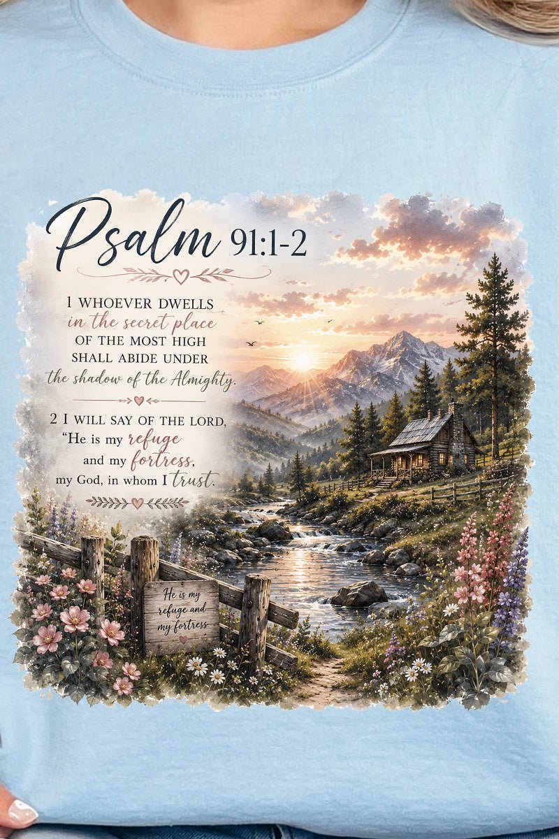 Scenic Psalm 91 Heavy Blend Crew Sweatshirt - Wholesale Accessory Market