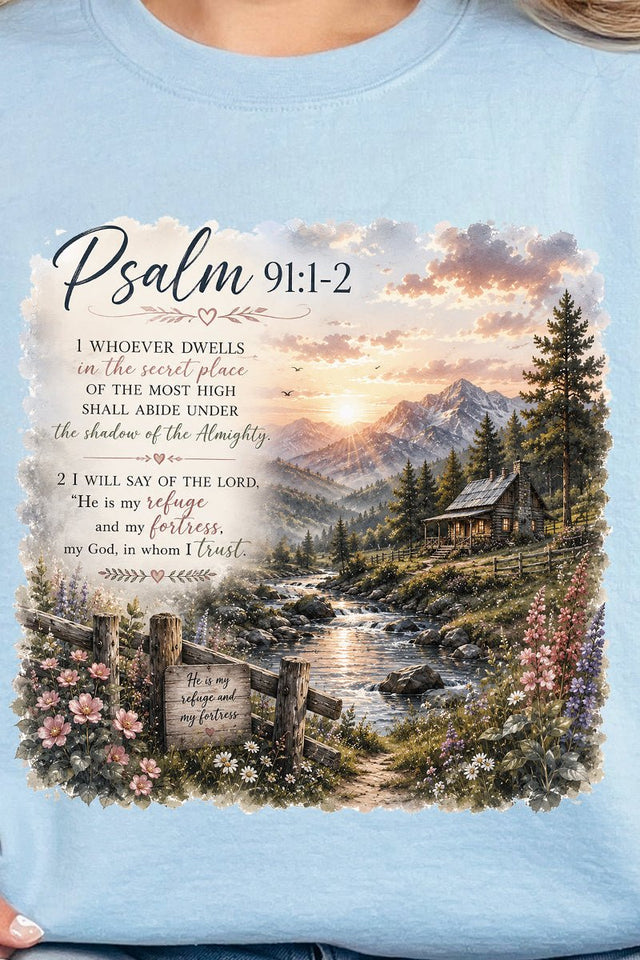 Scenic Psalm 91 Heavy Blend Crew Sweatshirt - Wholesale Accessory Market