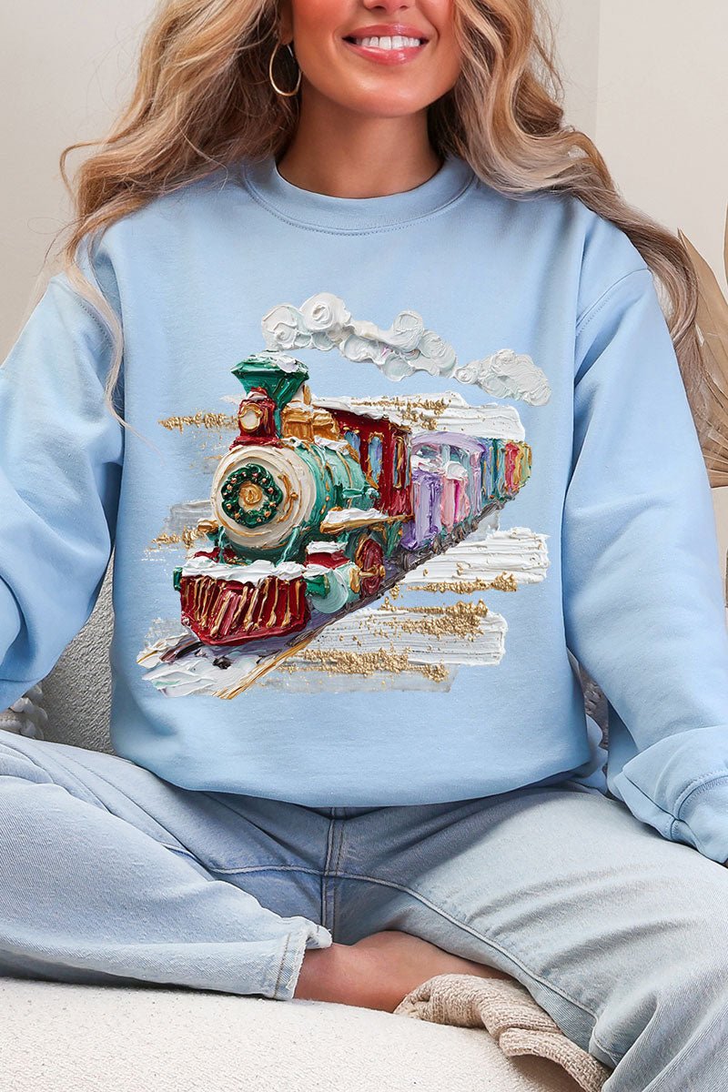 The Painted Train Heavy Blend Crew Sweatshirt - Wholesale Accessory Market