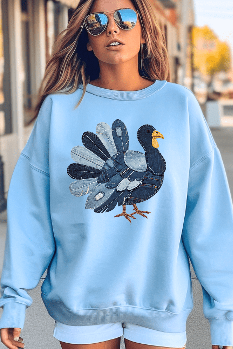 Turkey In Stitches Heavy Blend Crew Sweatshirt - Wholesale Accessory Market