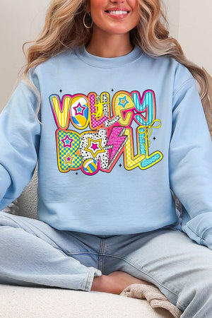 Vibrant Volleyball Heavy Blend Crew Sweatshirt - Wholesale Accessory Market
