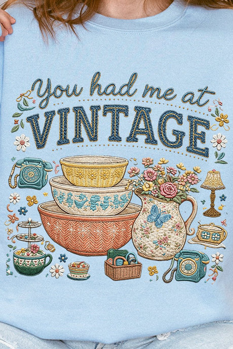 Vintage Threaded Treasures Heavy Blend Crew Sweatshirt - Wholesale Accessory Market