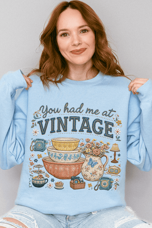 Vintage Threaded Treasures Heavy Blend Crew Sweatshirt - Wholesale Accessory Market