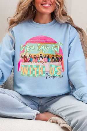 You Can Sit With Us Heavy Blend Crew Sweatshirt - Wholesale Accessory Market
