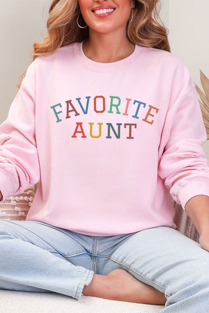 Always The Favorite Aunt Heavy Blend Crew Sweatshirt - Wholesale Accessory Market