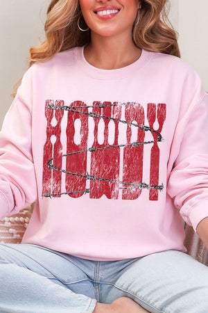 Barbed Wire Howdy Heavy Blend Crew Sweatshirt - Wholesale Accessory Market