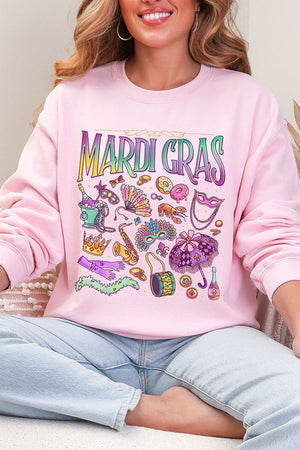 Beads, Bows, and Bourbon St Heavy Blend Crew Sweatshirt - Wholesale Accessory Market